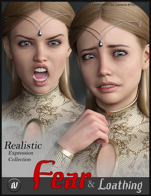 iV Fear and Loathing Expressions for Genesis 8 Female(s)