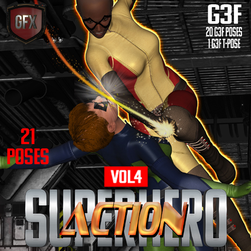 SuperHero Action for G3F Volume 4