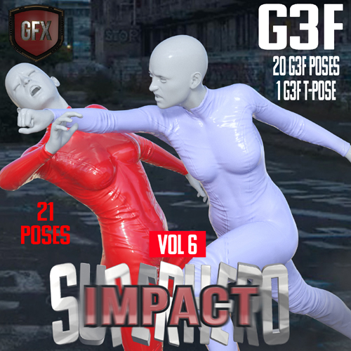 SuperHero Impact for G3F Volume 6