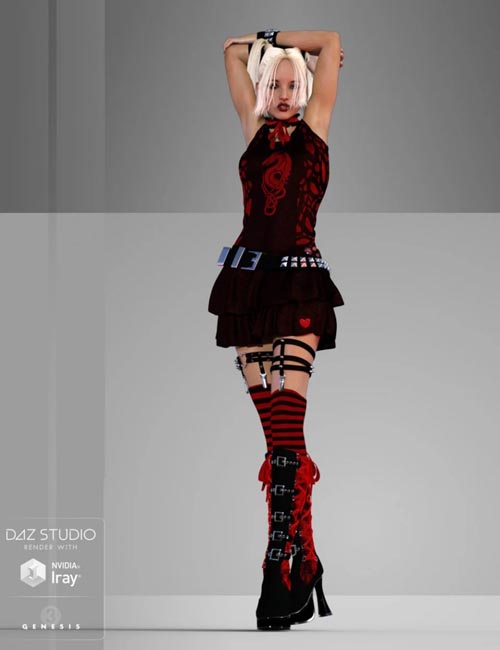 Studded Goth for Genesis 3 Female(s)