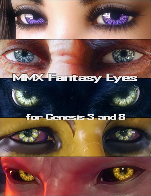 MMX Fantasy Eyes for Genesis 3 and 8