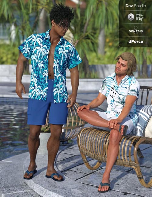 dForce Poolside Oahu Outfit Textures