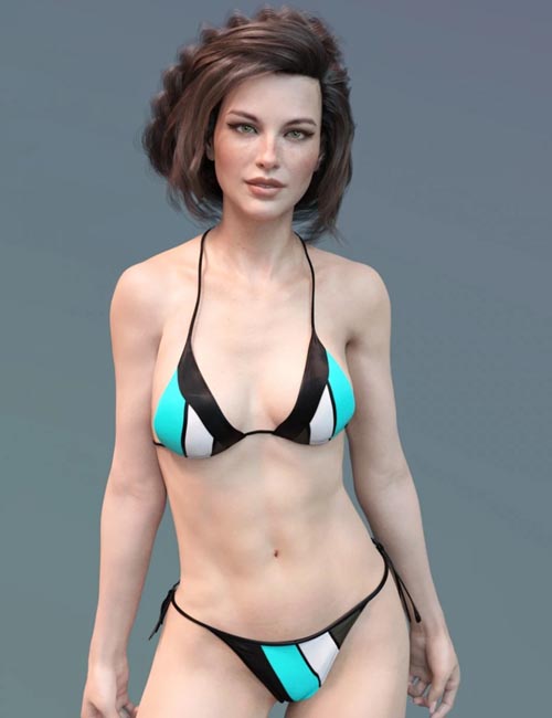 X-Fashion FunLines Bikini for Genesis 8 Female(s)