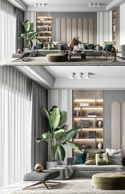Modern light luxury living room