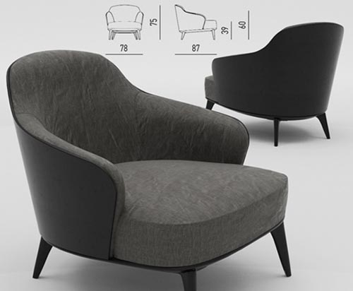 Minotti Leslie Armchair