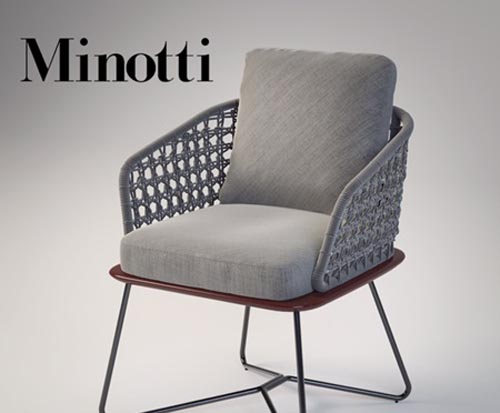 Minotti rivera little armchair