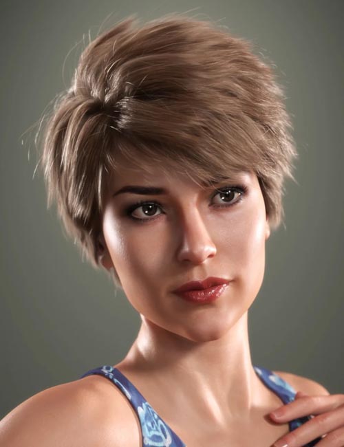 SP Hair 012 for Genesis 3 and 8 Female(s)