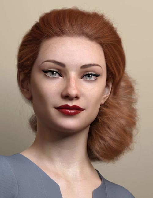 Low Updo Hair for Genesis 3 and 8 Female(s)