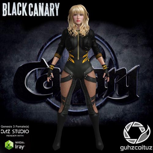 Black Canary Suit for Genesis 3 Female