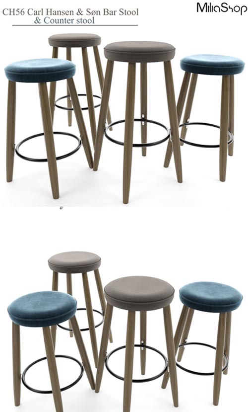 CH56 Carl Hansen & SГёn Bar Stool & counter stool