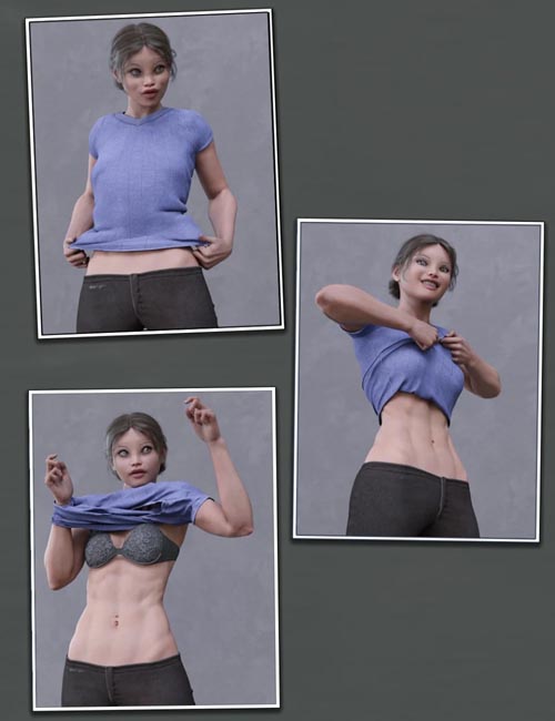 Everyday 2 "Get Dressed" Poses and Clothes for Genesis 8 Female(s)