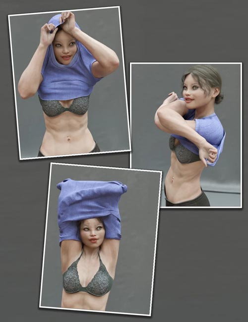 Everyday 2 "Undress" Poses and Clothes for Genesis 8 Female(s)