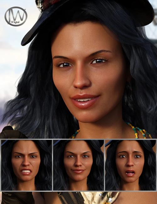 Adventuress - Expressions for Genesis 8 Female and Sahira 8