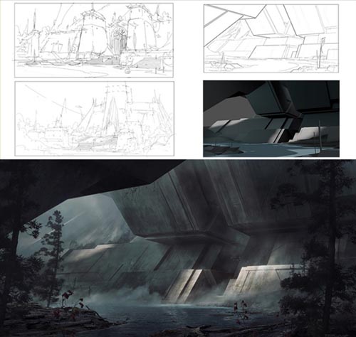 Gumroad вЂ“ Environment Concept Design Process вЂ“ From Sketch to Final with Ken Fairclough