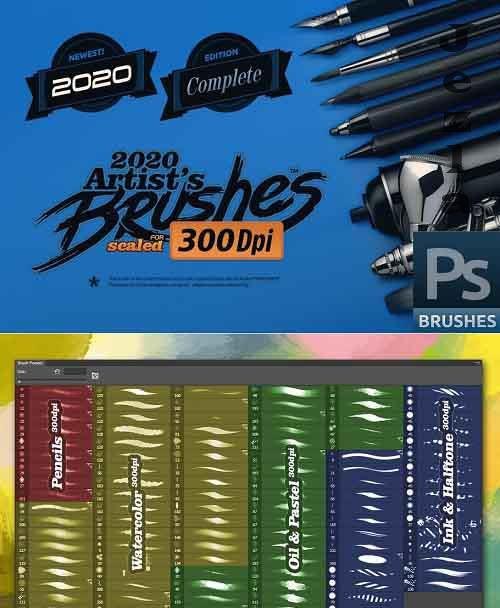 RM Artist's Brushes (for 300 DPI) - 4677776
