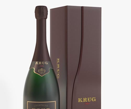 Champagne with box