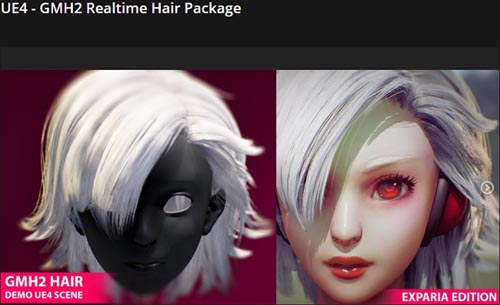 Gumroad вЂ“ UE4 вЂ“ GMH2 Realtime Hair Package Demo