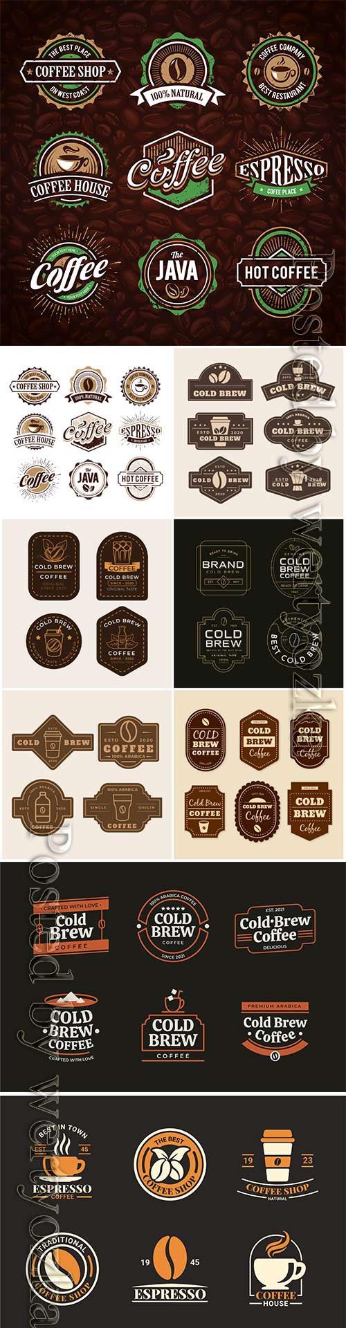 Cold brew coffee labels » Heroturko - Graphic Resources