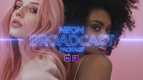 Videohive - Neon Broadcast Package - 24236216