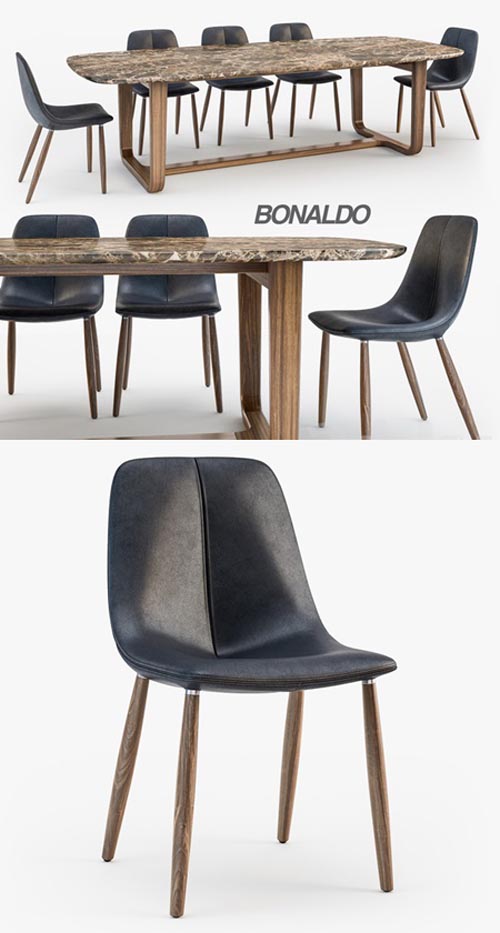 Bonaldo By chair Medley table