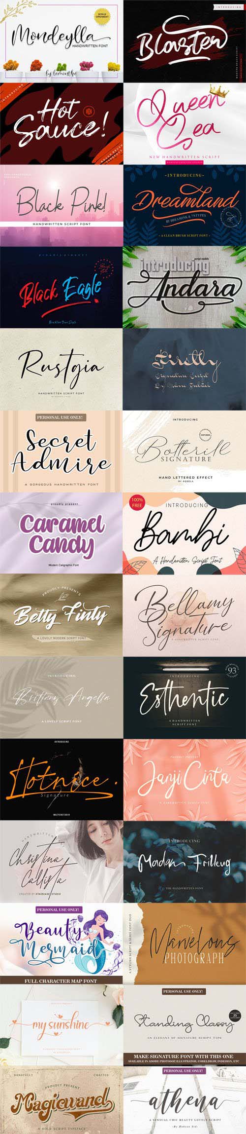 40 New Fonts 2020 Collection