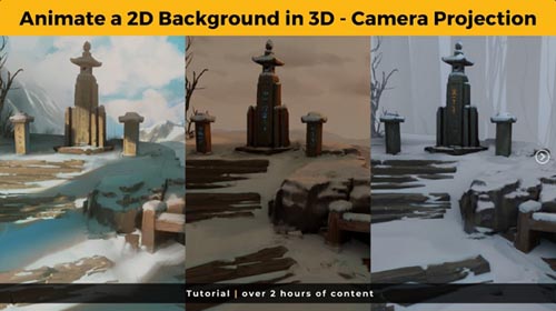 Artstation вЂ“ Animate a 2D Background in 3D using camera projection