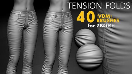 Artstation вЂ“ Leather & Fabric Tension Folds 1.1 Brushes