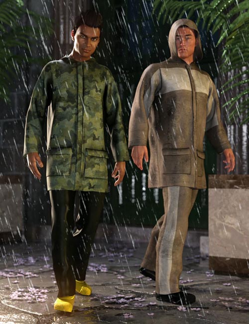 dForce Wet Weather Gear: Steward » Daz3D and Poses stuffs download free ...
