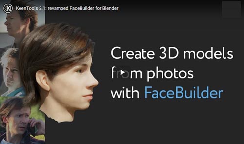 Blender FaceBuilder 2.80+