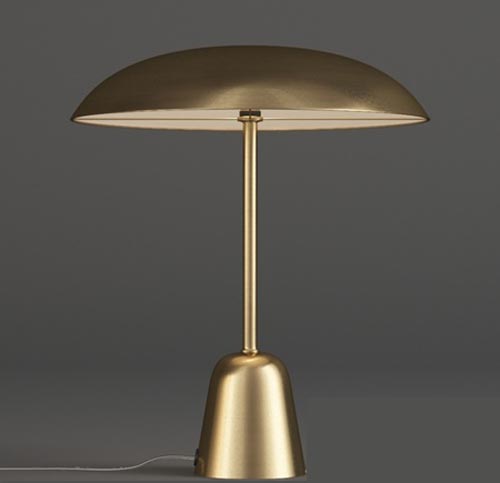 John Lewis LED Table Lamp Satin Brass