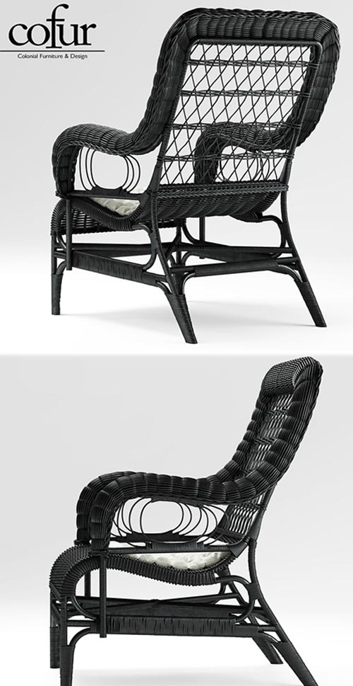 Armchair Blixen chair cofur