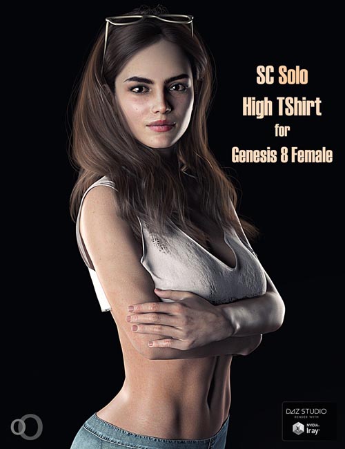 SC Solo High TShirt for Genesis 8 Female