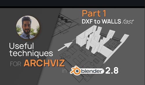 Udemy вЂ“ Archviz in Blender 2.80 / Interior Visualization from DXF