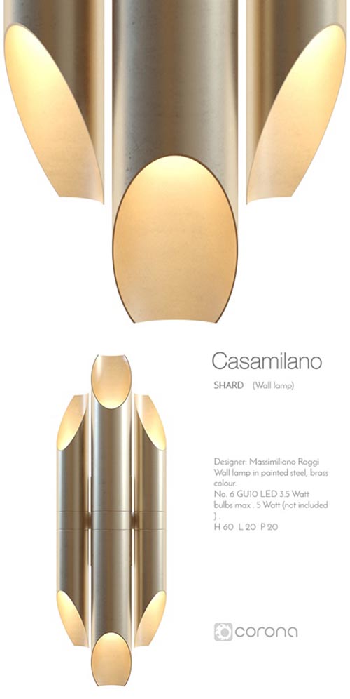 Casamilano shard wall lamp