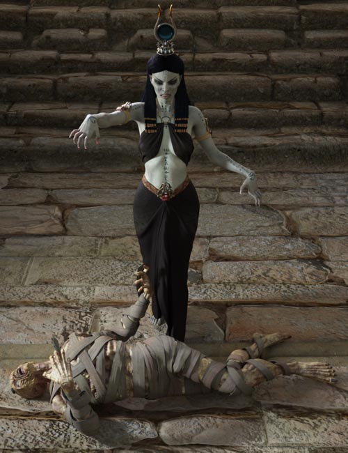 Dark Pharaoh Poses for Genesis 8 Female