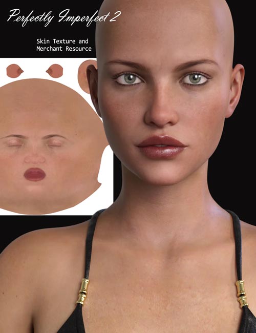 RY Perfectly Imperfect Skin 2 and Merchant Resource for Genesis 8 Female