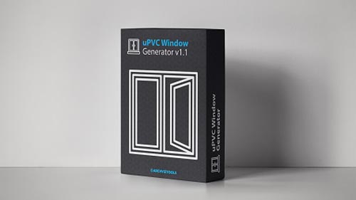 uPVC Window Generator v1.1 for 3ds Max by ArchvizTools Win