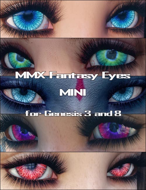 MMX Fantasy Eyes Mini for Genesis 3 and 8