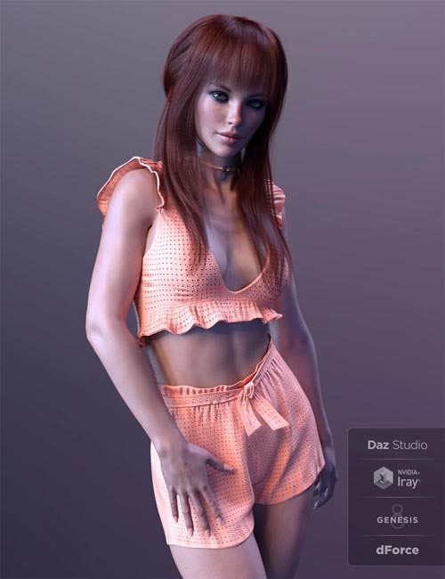 dForce X-Fashion Boho Chic Outfit 02 for Genesis 8 Female(s)