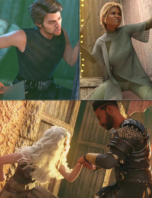 Assassins of the Souk Poses for Genesis 8