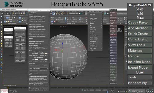 RappaTools v3.55 3ds Max Advanced ToolBox MaxScript