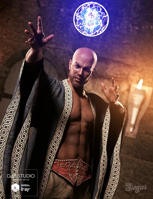 Wicked Sorcerer Poses for Genesis 8 Male