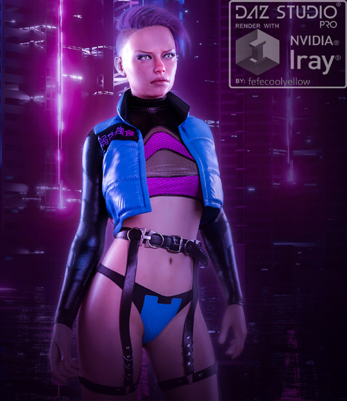 Midnight Runner dForce outfit for Genesis 8&8.1 Female