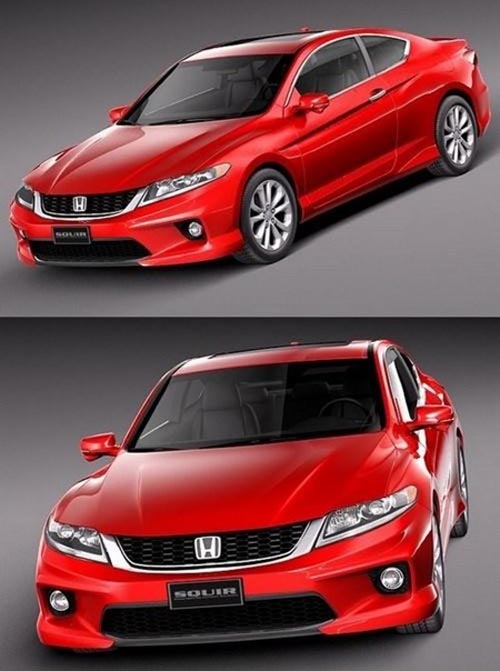Honda Accord Coupe 2013 3d Model
