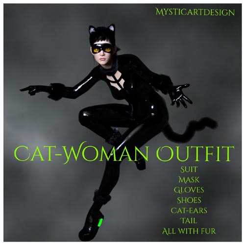Cat-Woman Outfit for GF8 by Bonnyb1234