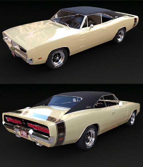 DODGE CHARGER RT 1969 for DAZ Studio