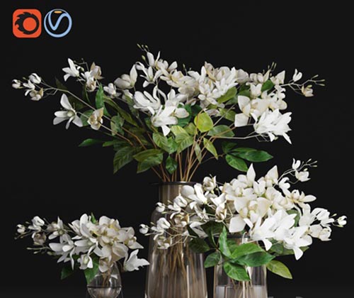 Gardenia jasmine bouquet vases