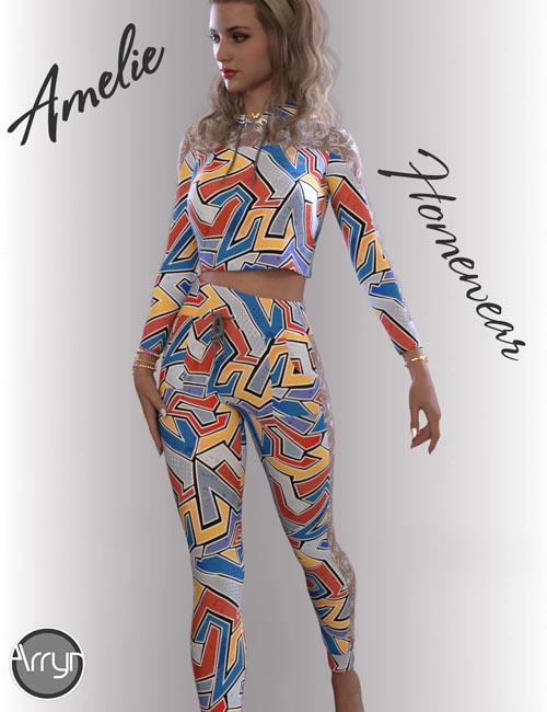 dForce Amelie Homewear for Genesis 8.1 Females