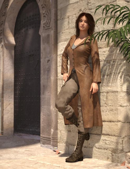 Adventure Hunter Outfit for Genesis 8 and 8.1 Females
