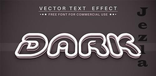 Dark - editable text effect, font style - 6299090